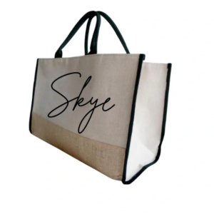 Personalized Burlap Tote