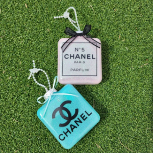 Perfume bottle ornament, Tree Decor, Chanel ornament