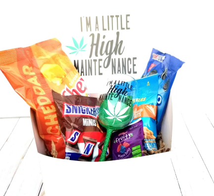 Munchie box, 420 box, 420 munchie box, marijuana gift ideas, 420 gift set, weed head box, pothead gift, weed glass, mary jane gift - Image 4
