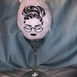 Boss Lady wine glass / Boss, smartgirl glass, graduation gift, working mom gift, Business Owner Gift, Gift for Wife, gift for her