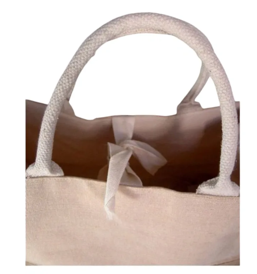 Personalized Burlap Tote - Image 3