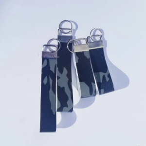 Wristlet key chain and mini keychain, camouflage keychain, camo wristlet, mini wristlet
