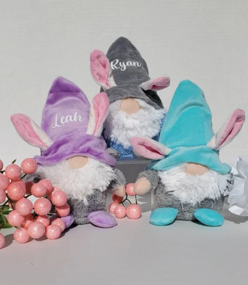 Personalized Gnome, Easter Gnomes, Customize Gnomes, Gnome Plushie, Easter Plushie