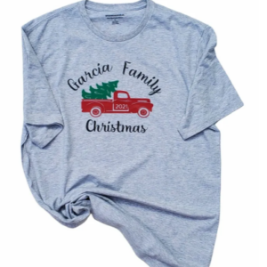 Family Christmas shirts. Holiday personalized Name shirts
