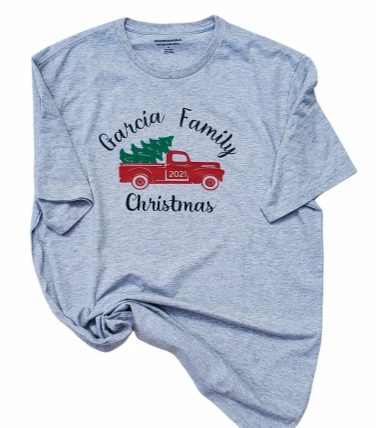 Family Christmas shirts. Holiday personalized Name shirts