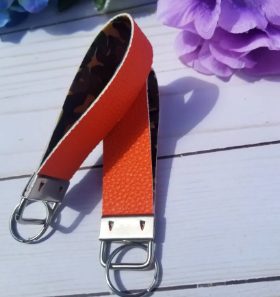 key fob, faux leather keychain, faux leather key fob, key lanyard, Personalized Key Fob, Mini Key Fob, Housewarming gift, Client gift - Image 3