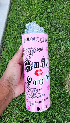 Burn Book Tumbler Set, Burn Book Journal, Burn Book Set, Mean Girls Gift Set - Image 4