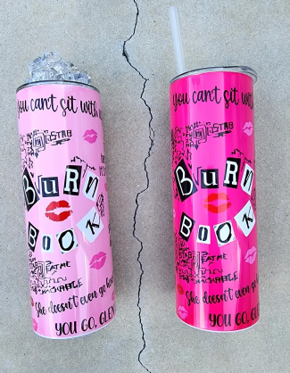 Burn Book Tumbler Set, Burn Book Journal, Burn Book Set, Mean Girls Gift Set - Image 2
