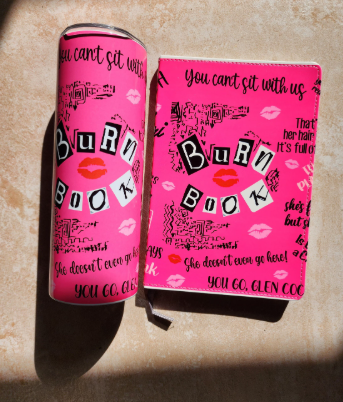 Burn Book Tumbler Set, Burn Book Journal, Burn Book Set, Mean Girls Gift Set