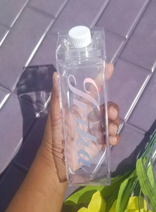Milk Carton Water Bottle, Milk Carton, clear milk carton, Custom clear water bottle, gift for teens, personalized water bottle, Teacher gift - Image 6
