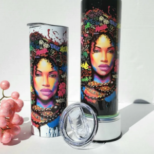 Music tumbler, hip hop tumbler, stainless steel tumbler, rap tumbler
