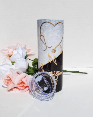 Nurse tumbler, doctor tumbler, Nurse appreciation, medical school graduate gift, medical student gift, RN appreciation, medical staff gift