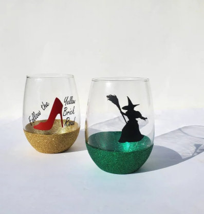Wicked theme glitter stemless glass, wicked set - Image 5
