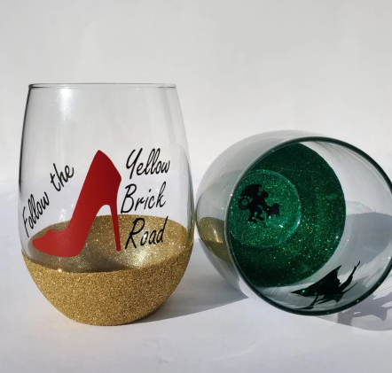 Wicked theme glitter stemless glass, wicked set - Image 7