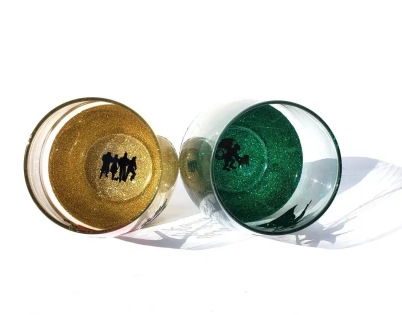Wizard of Oz theme glass, wicked witch glass, Dorothy theme glass, follow brick road, Movie theme stemless glass - Image 2