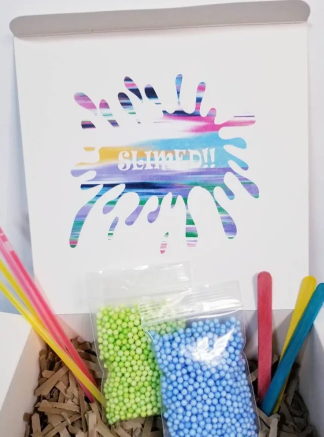 DIY Slime Kit, kids party box, birthday party favor, Slime Kit, diy slime party, diy slime kids craft, birthday party kit, activity box - Image 4