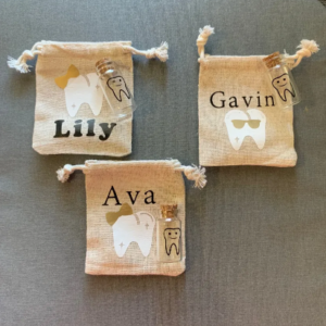Tooth Fairy bags, tooth vial, Personalized Tooth Fairy Bags, Custom Tooth Fair Bags, Tooth Fair Keepsake,