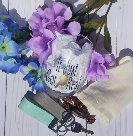 Housewarming gift, housewarming glass, Real Estate client gifts, House closing gifts, Welcome home gift, new home gift, Realtor client gift - Image 3